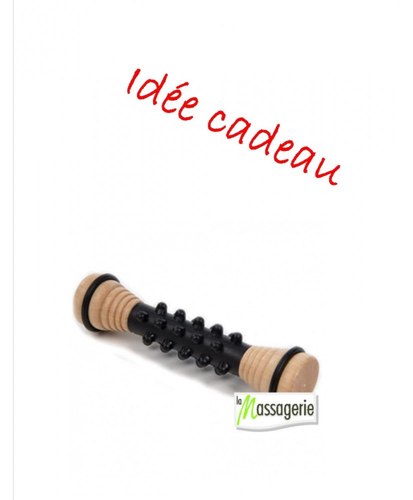 ROULEAU EN BOIS ET CAOUTCHOUC RÉFLEXE POUR PIEDS